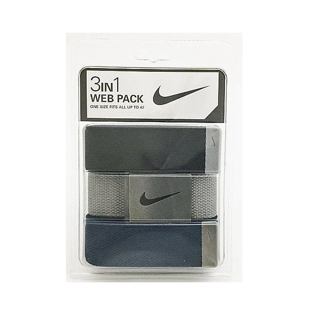 Nike Men's 3 Pack Golf Web Belt 2 Nike Men's 3 Pack Golf Web Belt - Image 2