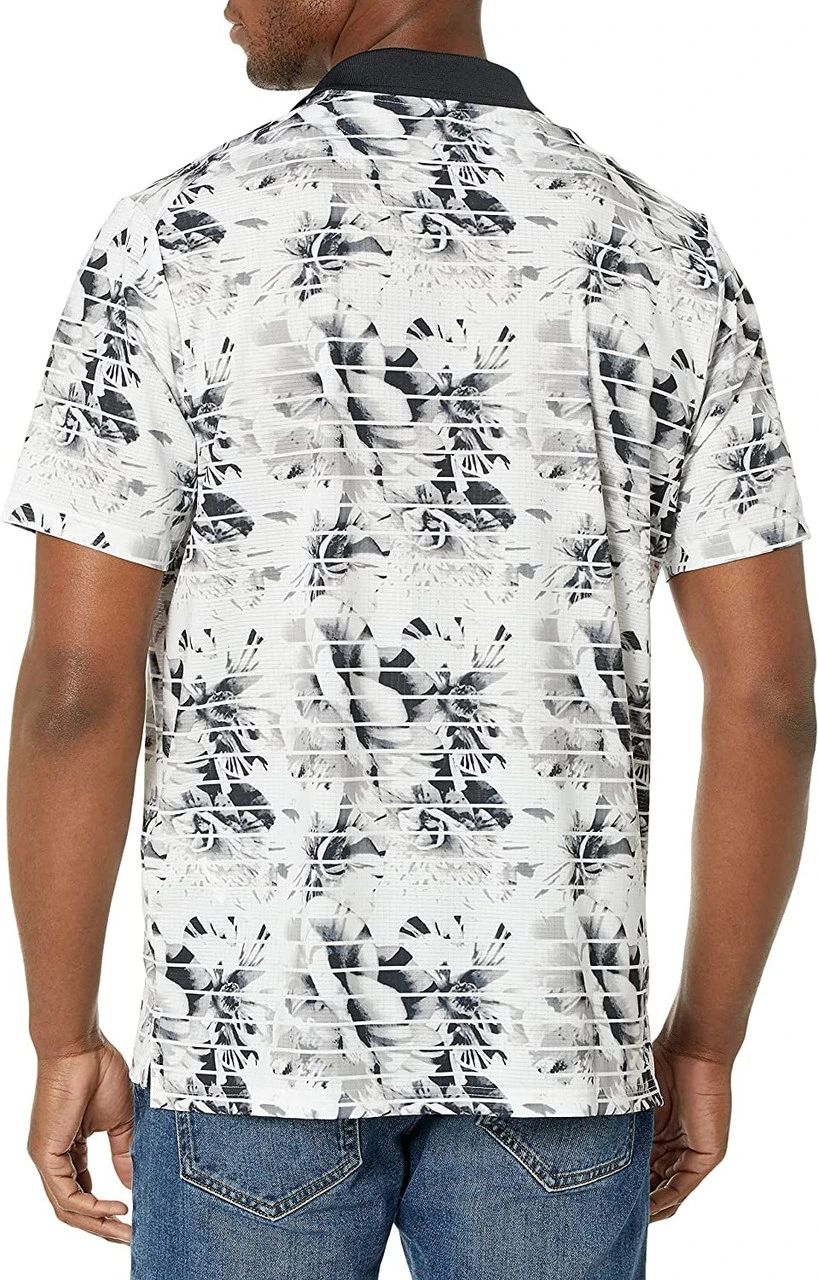 Oakley Men's Azalea Print Golf Polo Shirt 3 Oakley Men's Azalea Print Golf Polo Shirt - Image 3