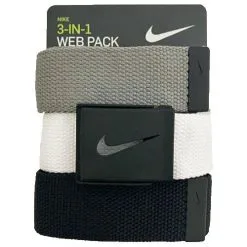 Nike Men's 3 Pack Golf Web Belt
