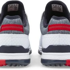 PUMA Men's Proadapt Alphacat Golf Shoe - Puma White/Navy Blazer/High Risk Red -Clubs Shop full 89782.1647032010.1280.1280